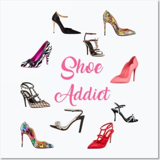 Shoe Addict Collage High Heels Pumps Stilettos Posters and Art